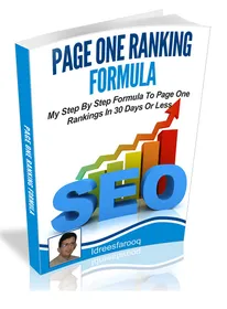 Page One Ranking Formula cover